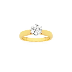 Prouds Rings>18Ct Gold Diamond Solitaire Ring