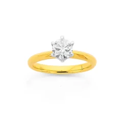 Prouds Rings>18Ct Gold Diamond Solitaire Ring