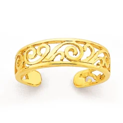 Prouds Body Jewellery>9Ct Gold Filigree Toe Ring