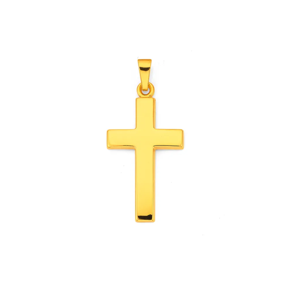 Prouds Pendants>9Ct Gold 25Mm Cross Pendant