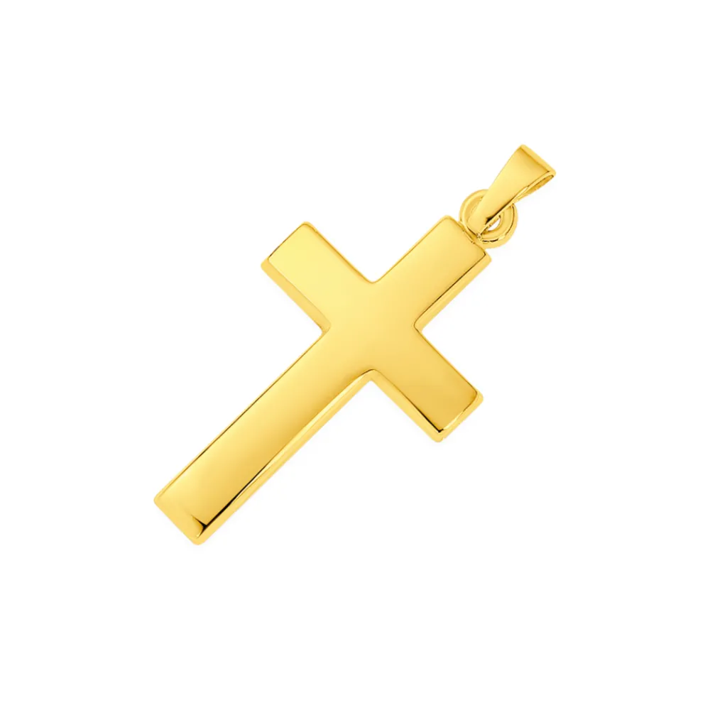 Prouds Pendants>9Ct Gold 25Mm Cross Pendant