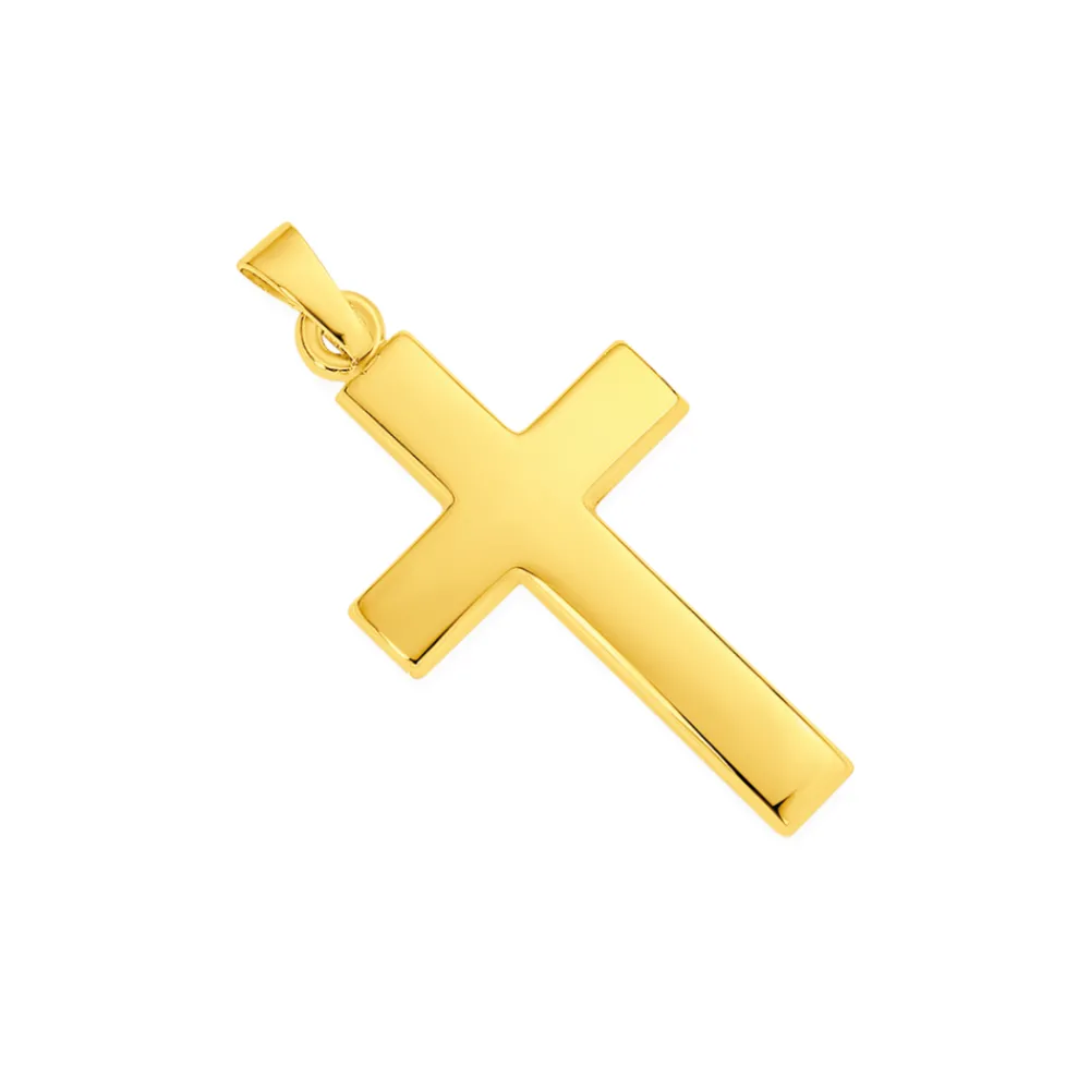 Prouds Pendants>9Ct Gold 25Mm Cross Pendant
