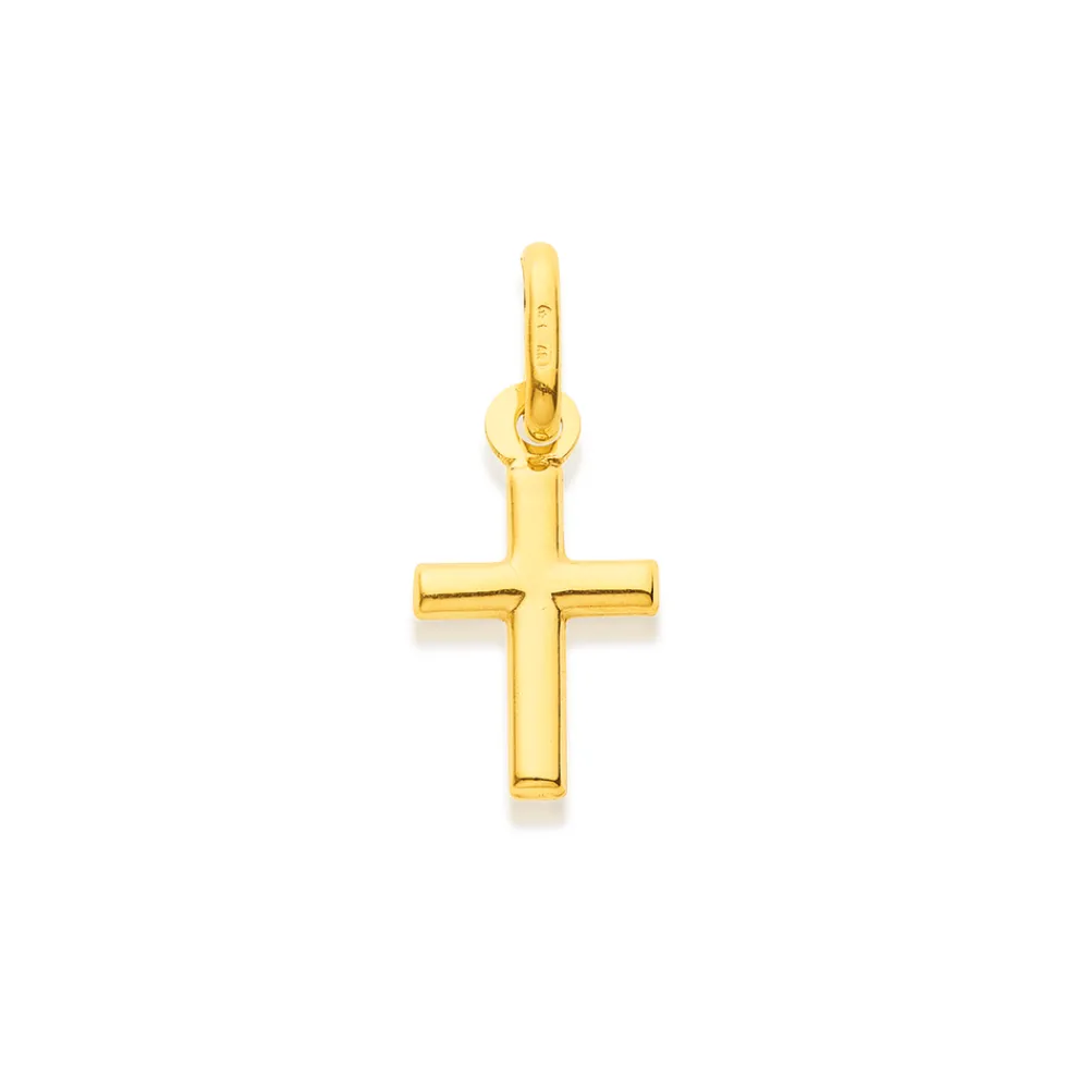 Prouds Pendants>9Ct Gold 12Mm Cross Pendant