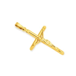 Prouds Pendants>9Ct Gold 26Mm Crucifix Cross Pendant