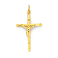 Prouds Pendants>9Ct Gold 42Mm Crucifix Pendant