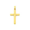 Prouds Pendants>9Ct Gold 24Mm Diamond-Cut Cross Pendant