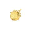 Prouds Pendants>9Ct Gold 25Mm Filigree Engraved Flat Round Spinner Locket