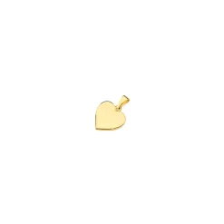 Prouds Pendants>9Ct Gold 12Mm Heart Plate Pendant