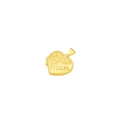 Prouds Pendants>9Ct Gold 15Mm 'Mum' Heart Locket