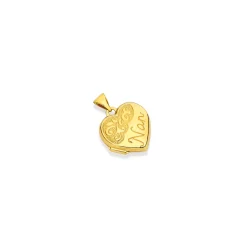 Prouds Pendants>9Ct Gold 15Mm 'Nan' Heart Locket