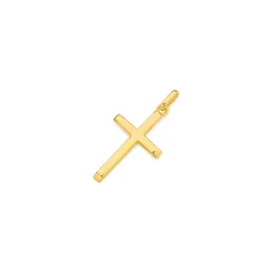 Prouds Pendants>9Ct Gold 20Mm Plain Cross Pendant