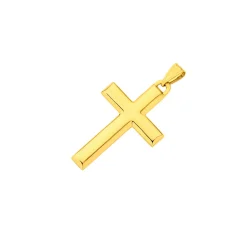 Prouds Pendants>9Ct Gold 30Mm Plain Cross Pendant