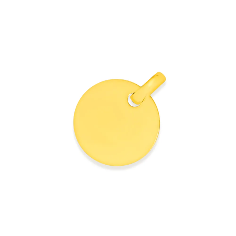 Prouds Pendants>9Ct Gold 20Mm Round Engravable Disc Pendant