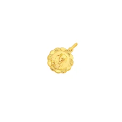Prouds Pendants>9Ct Gold 16Mm Scalloped Edge Madonna Pendant