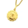 Prouds Pendants>9Ct Gold 12Mm Scalloped Madonna Pendant