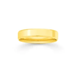 Prouds Rings>9Ct Gold 4Mm Wedding Band Size P