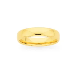 Prouds Rings>9Ct Gold 4.5Mm Width Eclipse Wedding Band