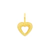 Prouds Charms>9Ct Gold Stardust Open Heart Charm