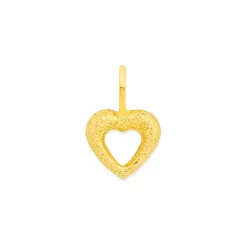 Prouds Charms>9Ct Gold Stardust Open Heart Charm