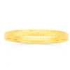 Prouds Bangles>9Ct Gold 6X65Mm Hollow Hammered Bangle