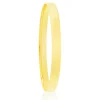 Prouds Bangles>9Ct Gold 7X70Mm Solid Comfort Bangle