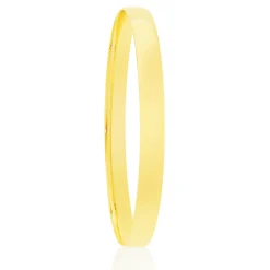 Prouds Bangles>9Ct Gold 7X70Mm Solid Comfort Bangle