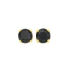 Prouds Earrings>9Ct 5Mm Black Sapphire Stud Earrings In Black