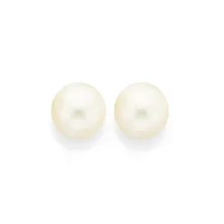 Prouds Earrings>9Ct 10-10.5Mm Cultured Fresh Water Pearl Stud Earrings In White