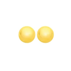 Prouds Earrings>9Ct 6Mm Flat Ball Stud Earrings