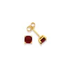 Prouds Earrings>9Ct 5Mm Garnet Stud Earrings In Red