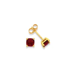 Prouds Earrings>9Ct 5Mm Garnet Stud Earrings In Red