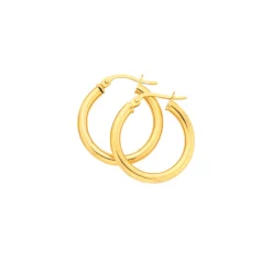 Prouds Earrings>9Ct 15Mm Polished Hoop Earrings