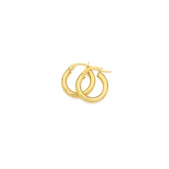 Prouds Earrings>9Ct 10Mm Polished Hoops