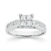 Prouds Rings>18Ct White Gold Diamond Princess Cut Ring