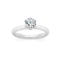 Prouds Rings>18Ct White Gold Diamond Solitaire Ring