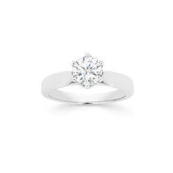Prouds Rings>18Ct White Gold Diamond Solitaire Ring