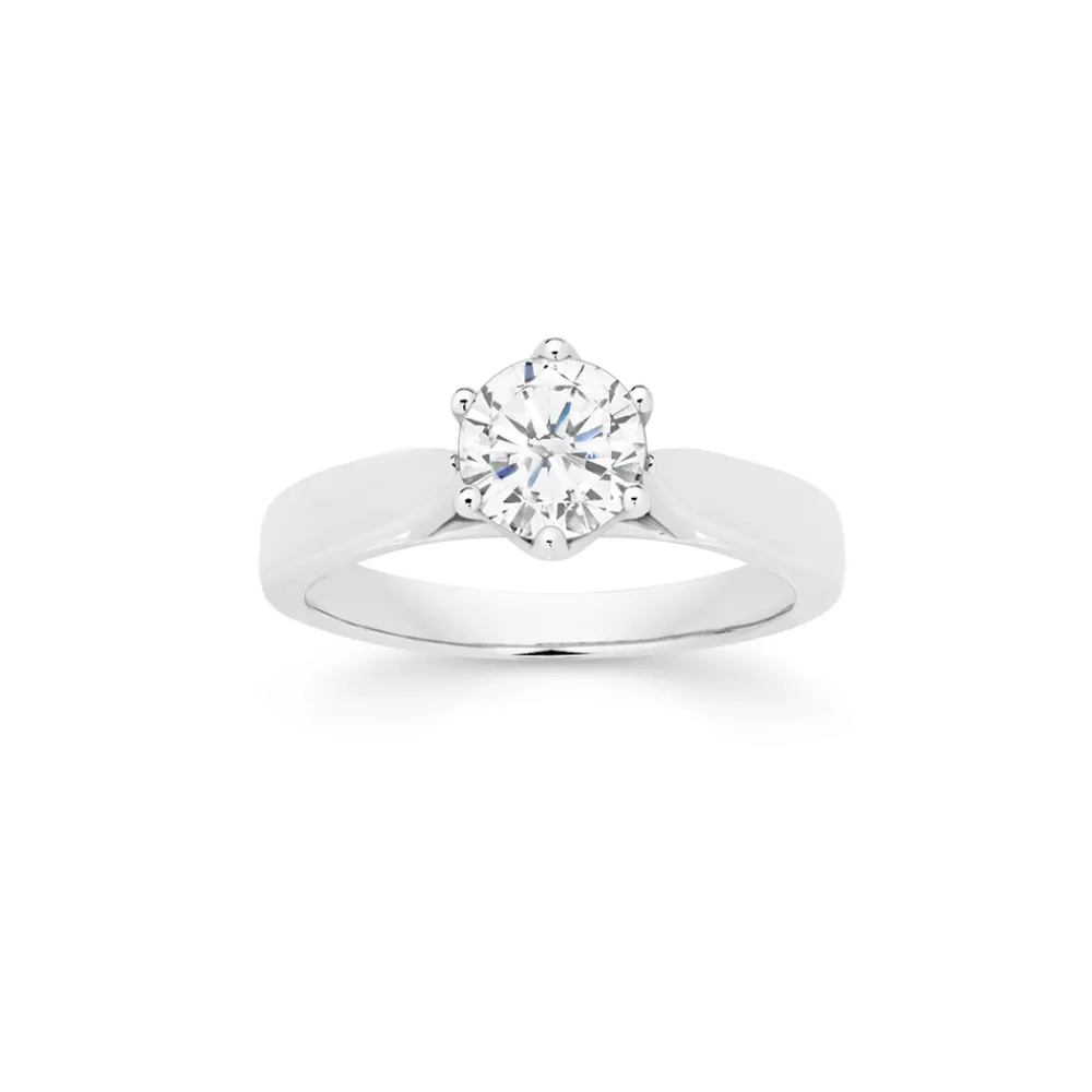 Prouds Rings>18Ct White Gold Diamond Solitaire Ring