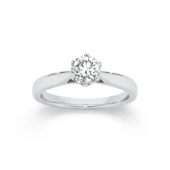 Prouds Rings>18Ct White Gold Diamond Solitaire Ring