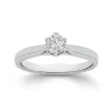 Prouds Rings>18Ct White Gold Solitaire Ring
