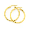 Prouds Earrings>9Ct 2X20Mm Polished Hoop Earrings