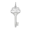 Prouds Charms>Silver 18 Scroll Key Charm