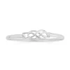 Prouds Bangles>Silver Celtic Infinity Hook Clip Bangle