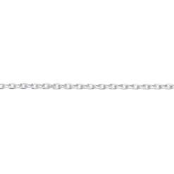 Prouds Body Jewellery>Silver 25Cm Bevelled Cable Anklet