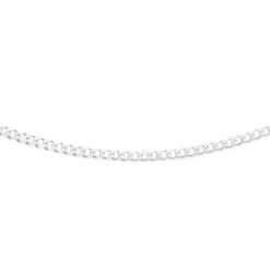 Prouds Necklaces>Silver 55Cm Curb Chain