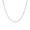 Prouds Necklaces>Silver 60Cm Dia Cut Solid Curb Chain