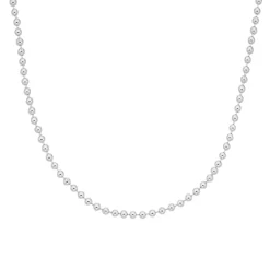 Prouds Necklaces>Silver 70Cm Fine Ball Chain