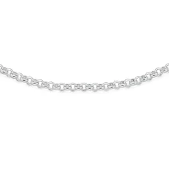 Prouds Necklaces>Silver 50Cm Medium Belcher Chain