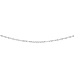 Prouds Necklaces>Silver 45Cm Multi Facet Snake Chain
