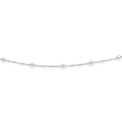 Prouds Necklaces>Silver 45Cm Rope & Ball Necklace