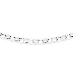 Prouds Necklaces>Silver 50Cm Solid Belcher Necklet